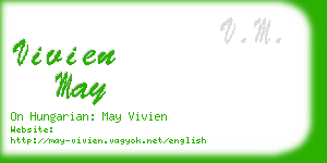 vivien may business card